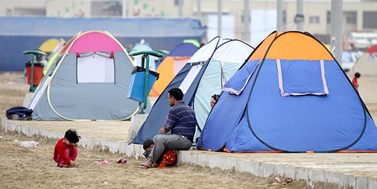 نصب بیش از ۱۵هزار چادر مسافرتی در بوستان‌های بندرعباس